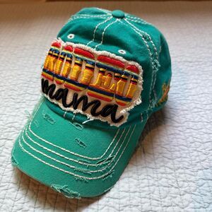 4350 District Rodeo Mama Embroidered patch hat with southwestern accent